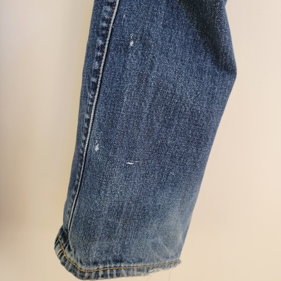 Abercrombie Mens Jeans Slim Straight 28x32 Button Fly Distressed Medium Wash - Picture 8 of 9